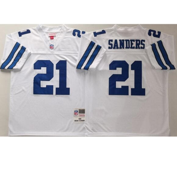 Mens Youths Kids Womens Deion Sanders White Stitched Vapor Jersey